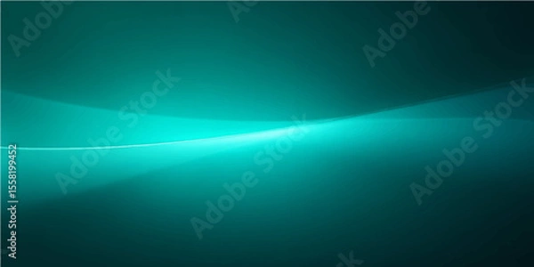 Obraz Abstract blue background with glowing light rays and flowing lines creates a dynamic, colorful wave pattern
