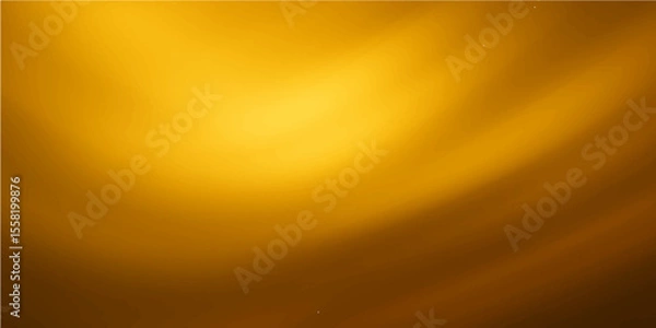 Obraz Golden abstract background with a bright, wavy gradient design and glowing sun-like texture