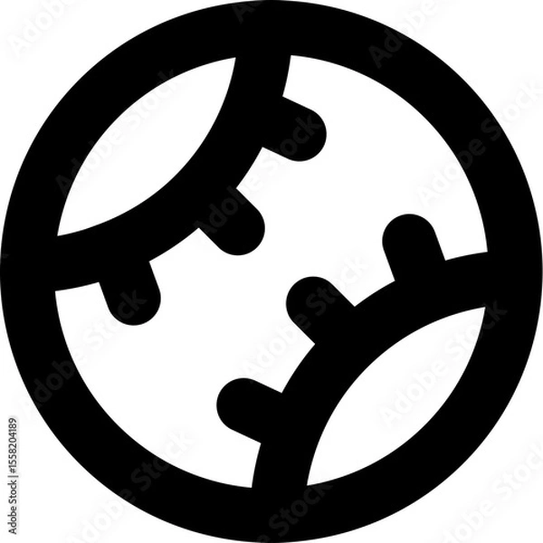 Obraz Baseball Ball Sports Game Equipment Vector Icon