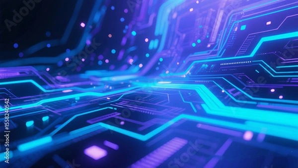 Fototapeta neural circuit background