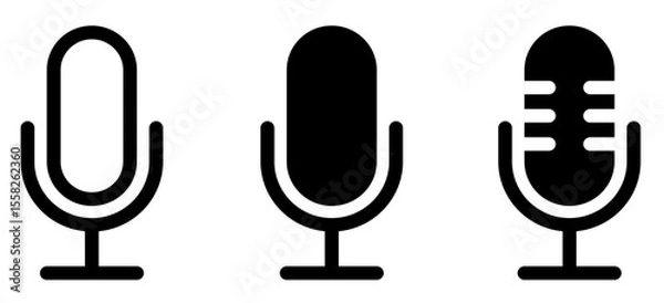Obraz 音声・音量・カラオケ・ポッドキャストのマイクアイコン