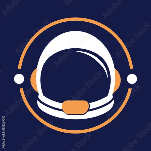 Obraz Circular Astronaut Helmet Frames for Space Exploration