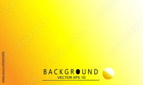 Fototapeta Yellow background. Abstract yellow modern concept with soft glowing gradient colors.