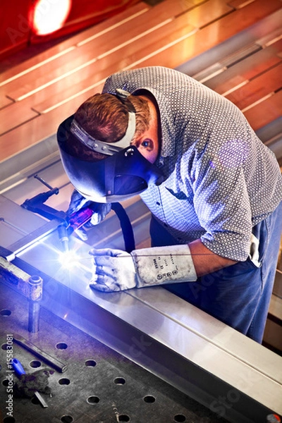 Obraz soudeur au travail