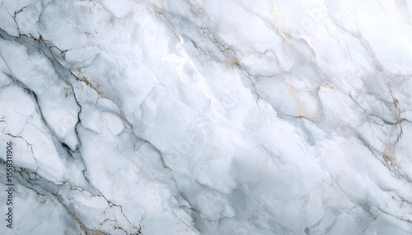 Fototapeta Simple and elegant white marble stone pattern background