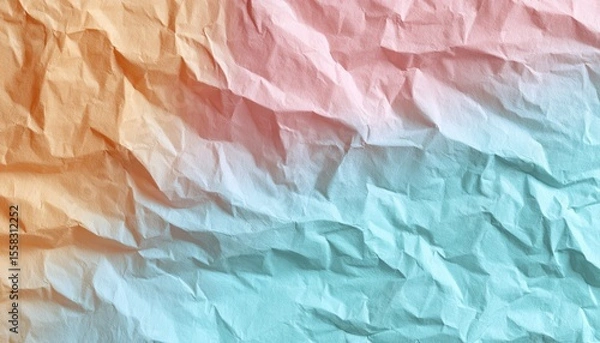 Fototapeta The texture of pastel paper little bit crumpled background 