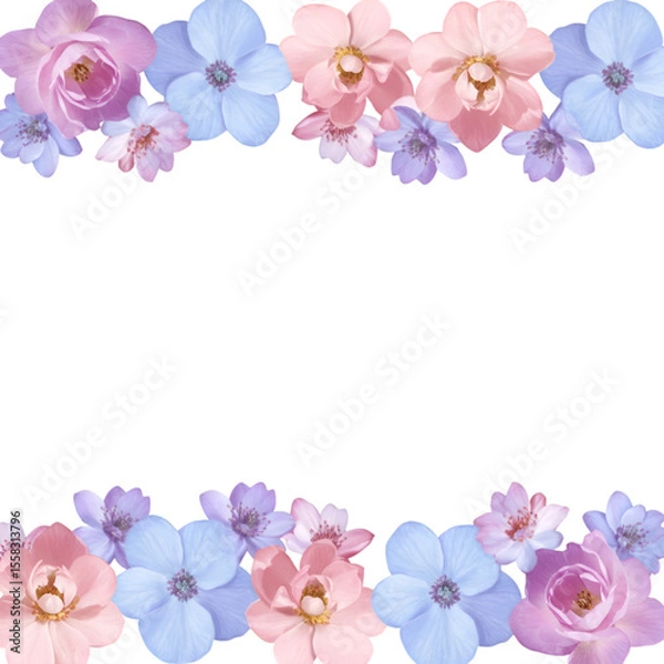 Obraz Delicate floral border