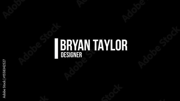 Obraz Minimal Lower Third 7