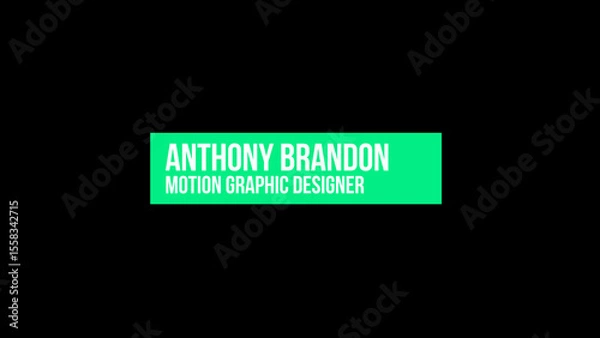 Fototapeta Minimal Lower Third 8