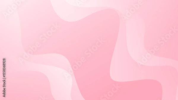Fototapeta Abstract colorful pink curve background, pink beauty dynamic wallpaper with wave shapes. Template banner background for beauty products, sales, ads, pages, events, web, and others