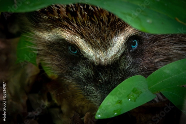 Fototapeta Attentive hedgehog