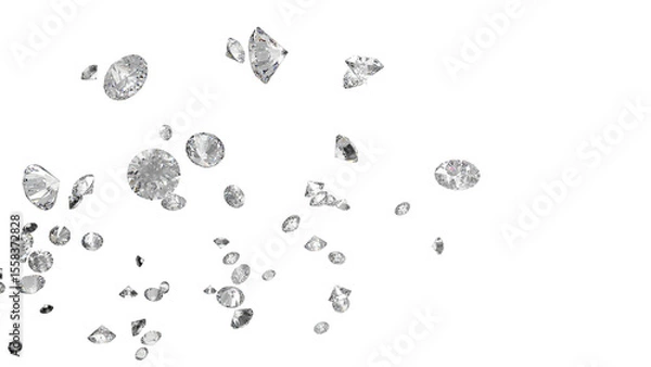 Obraz レンダリングされたダイアモンド　CG	