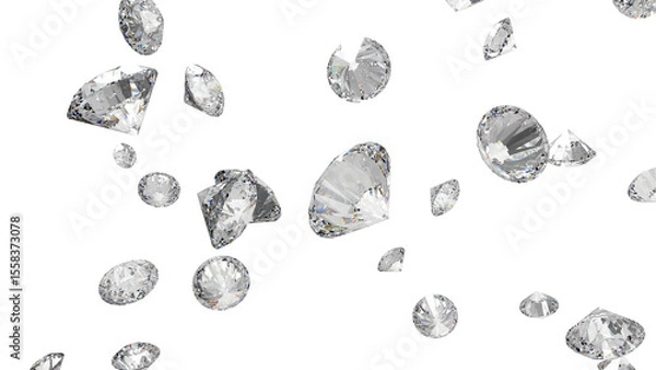 Obraz レンダリングされたダイアモンド　CG	