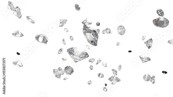 Obraz レンダリングされたダイアモンド　CG	