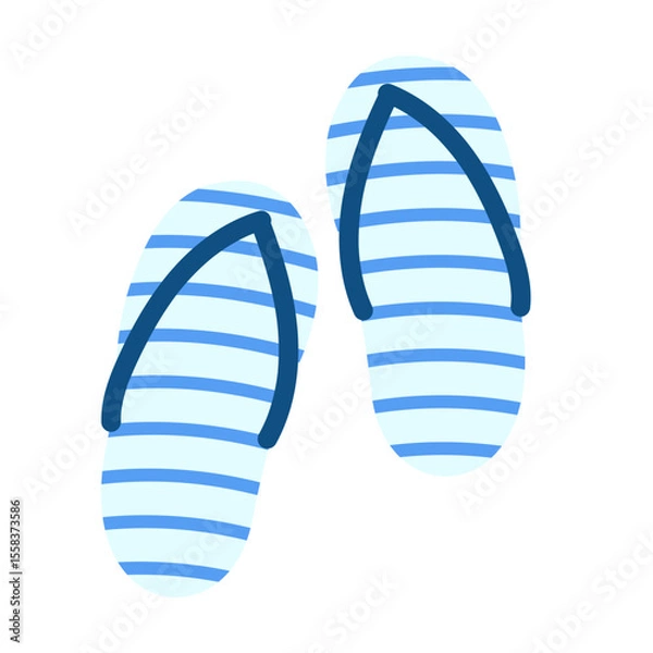 Fototapeta Striped Flip Flop