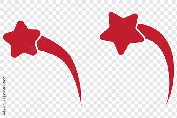 Obraz Abstract Falling Star Vector, Shooting Star with Elegant Star Trail 