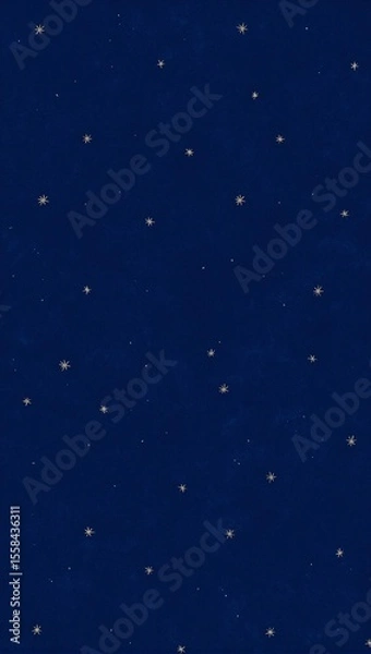 Fototapeta Midnight blue star pattern