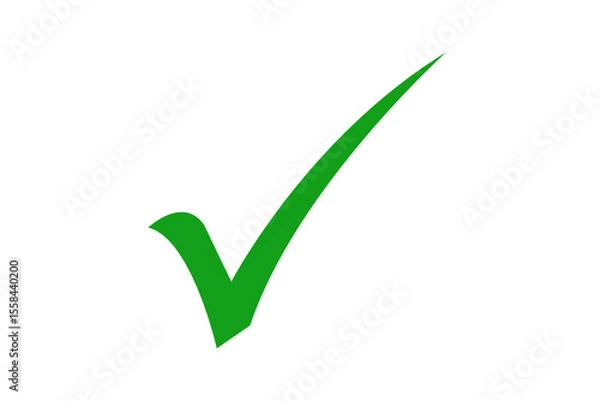 Obraz green check mark transparent background png.