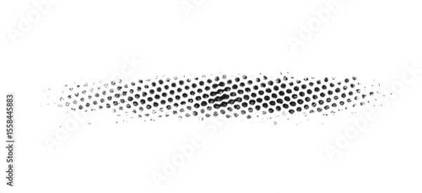 Fototapeta dots isolated on a white background like tire tracks