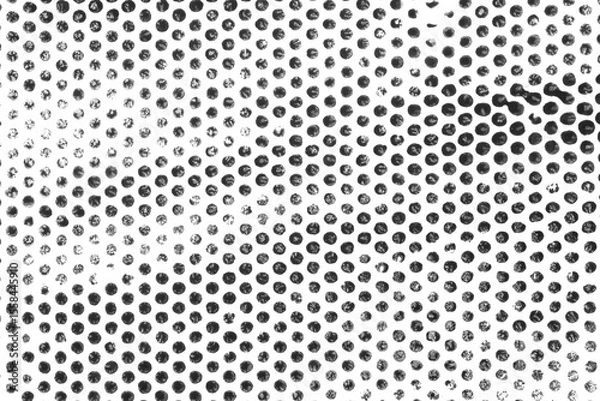 Fototapeta dots isolated on a white background like tire tracks