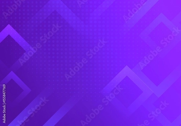 Fototapeta Modern Geometric Purple Background with Gradient and Square Patterns