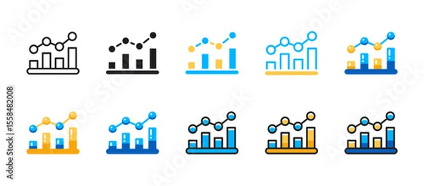 Obraz Growth icon for business development, financial success, market expansion, company performance, and strategic growth opportunities.