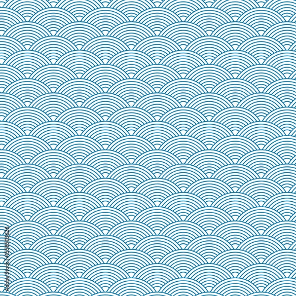 Obraz Abstract Japanese wave pattern design