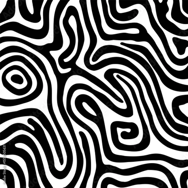 Fototapeta Abstract background with hand drawn swirly lines design 2407