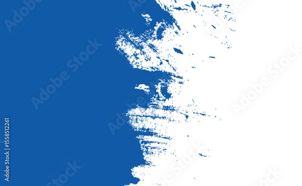 Obraz Blue brush stroke, watercolor texture, grunge style. Copy space