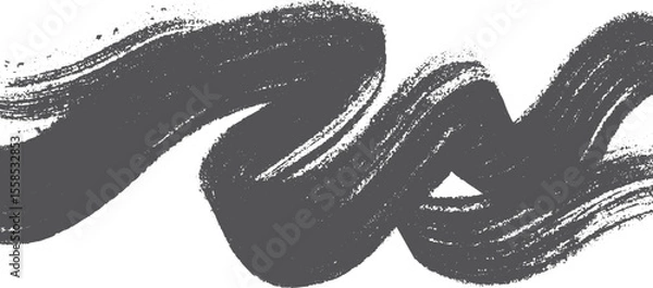 Fototapeta Abstract Gray Brush Stroke Texture Background Swirling Gray Paint Design Element Charcoal Gray Artistic Swash Grunge Style Graphic Design