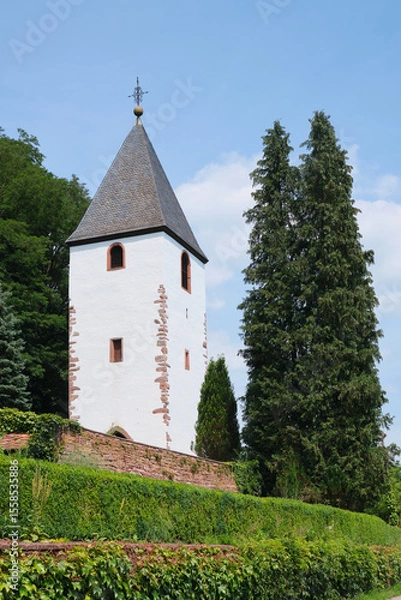 Obraz Old church tower, Bammental