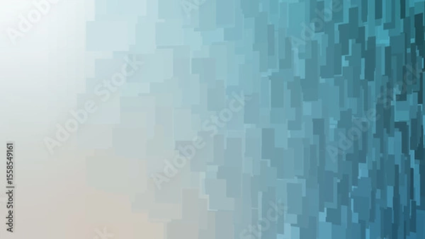 Fototapeta Light blue modern abstract fractal background illustration with parallel diagonal lines. Text space. Professional business style.