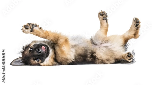 Obraz Happy Pup on Floor