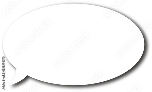 Obraz Talking bubble , chat bubble ,speech bubble, speech balloon, dialogue balloon, white chat bubble, chat