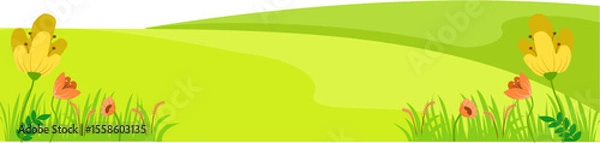 Obraz yard flower background