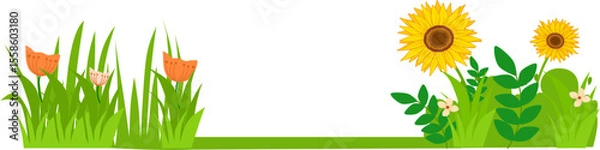 Obraz yard flower background