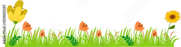 Obraz yard flower background