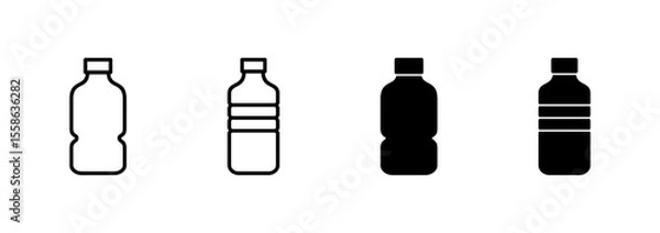 Obraz Bottle icon vector. bottle sign and symbol