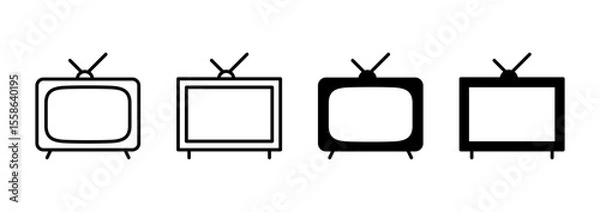 Obraz Tv icon vector. television sign and symbol