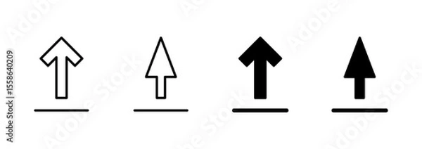 Obraz Upload icon vector. load data sign and symbol
