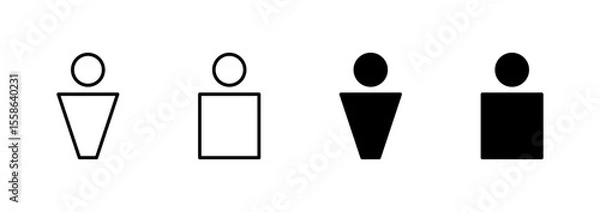Obraz User icon vector. person sign and symbol. people icon.