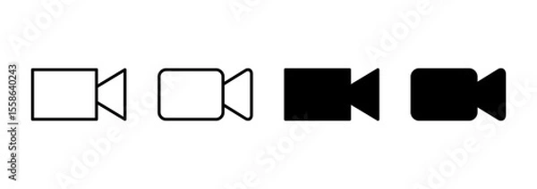 Obraz Video icon vector. video camera sign and symbol. movie sign. cinema