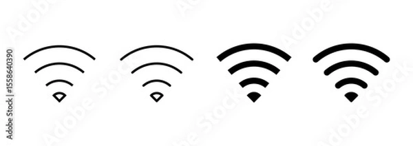 Obraz Wifi icon vector. signal sign and symbol. Wireless  icon