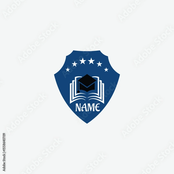 Fototapeta 3669 educational logo school college university learning institute book academy organization