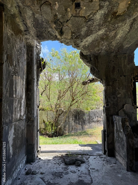 Fototapeta ruins of an old building