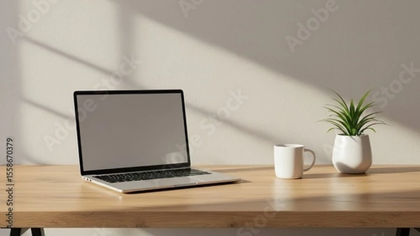 Obraz Home Office Zoom or Presentation Background