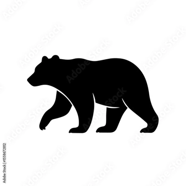 Fototapeta  black bear vector 