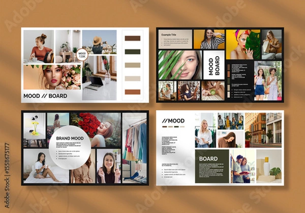 Obraz Mood Board Design Template
