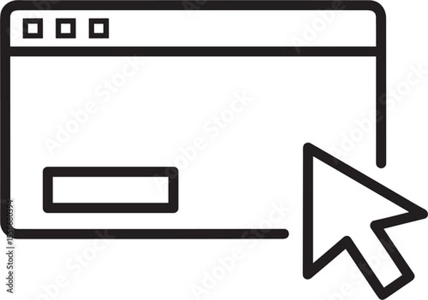 Obraz Popup Window Click Icon