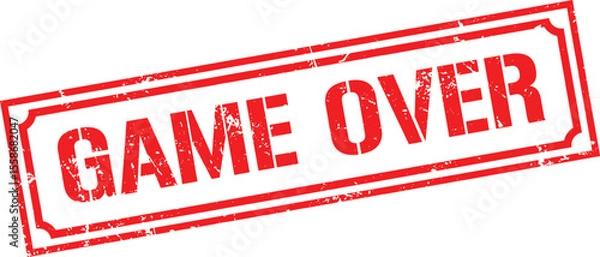 Obraz Grunge stamp game over